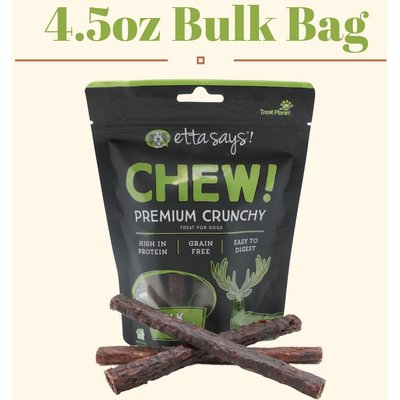 Etta Says! Etta Says! Chew! Premium Crunchy Elk Recipe Grain-Free Dog Treats, 4.5-oz bag