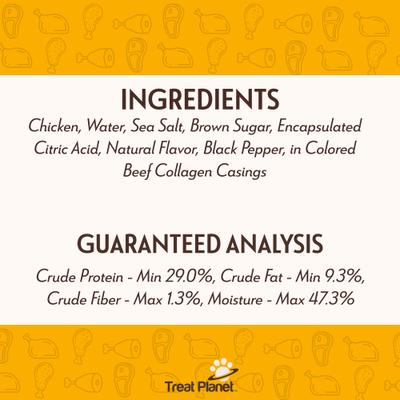 Show full view: Etta Says! Chicken Deli Sausages Human Grade Jerky Dog Treats, 12 count slide 10 of 11