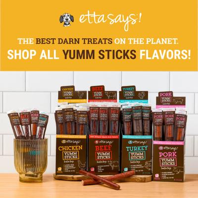 Show full view: Etta Says! Chicken Yumm Sticks Human Grade Chicken Jerky Dog Treats, 1 count slide 8 of 12