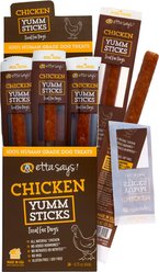 Etta Says! Chicken Yumm Sticks Human Grade Chicken Jerky Dog Treats, 24 count