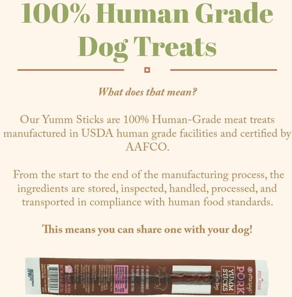 Etta Says! Chicken Yumm Sticks Human Grade Chicken Jerky Dog Treats