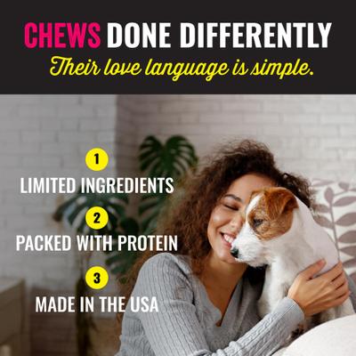 Show full view: Etta Says! Crunchy Chicken + Chia Chew Bars Dog Treats, 12 count slide 5 of 9