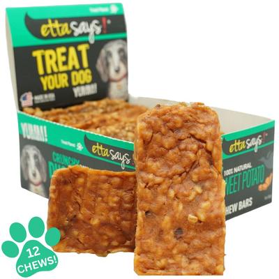 Show full view: Etta Says! Crunchy Duck + Sweet Potato Chew Bars Dog Treats, 12 count slide 1 of 11