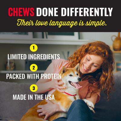 Show full view: Etta Says! Crunchy Pork + Apple Chew Bars Dog Treats, 12 count slide 5 of 9