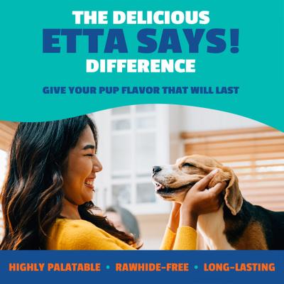 Show full view: Etta Says! Fusion Gourmet Adult Beef & Bone Broth Flavor Natural Dog Chew Treats, 1 count slide 4 of 9