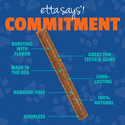 Show full view: Etta Says! Fusion Gourmet Adult Beef & Bone Broth Flavor Natural Dog Chew Treats, 1 count slide 5 of 9