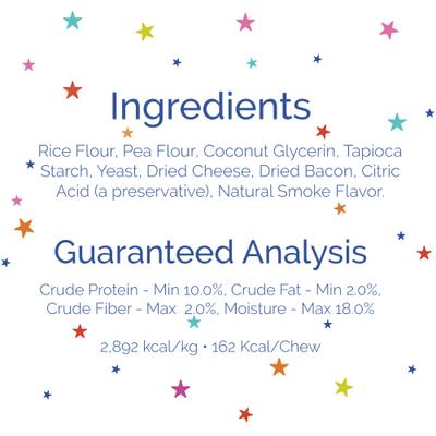 Show full view: Etta Says! Fusion Gourmet Adult Cheddar & Bone Bacon Flavor Natural Dog Chew Treats, 1 count slide 8 of 9