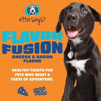 Show full view: Etta Says! Fusion Gourmet Adult Cheddar & Bone Bacon Flavor Natural Dog Chew Treats, 1 count slide 3 of 9