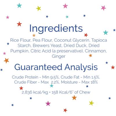 Show full view: Etta Says! Fusion Gourmet Adult Duck & Pumpkin Flavor Natural Dog Chew Treats, 1 count slide 8 of 9