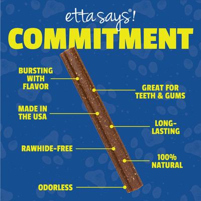 Show full view: Etta Says! Fusion Gourmet Adult Duck & Pumpkin Flavor Natural Dog Chew Treats, 12 count slide 4 of 8