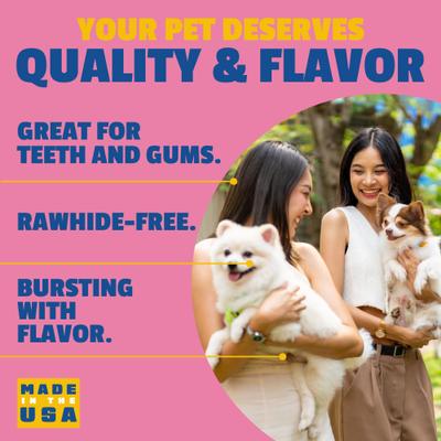 Show full view: Etta Says! Fusion Gourmet Adult Salmon & Sweet Potato Flavor Natural Dog Chew Treats, 1 count slide 6 of 9