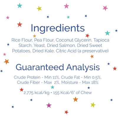 Show full view: Etta Says! Fusion Gourmet Adult Salmon & Sweet Potato Flavor Natural Dog Chew Treats, 1 count slide 8 of 9