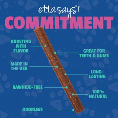 Show full view: Etta Says! Fusion Gourmet Adult Turkey & Beets Flavor Natural Dog Chew Treats, 1 count slide 5 of 9