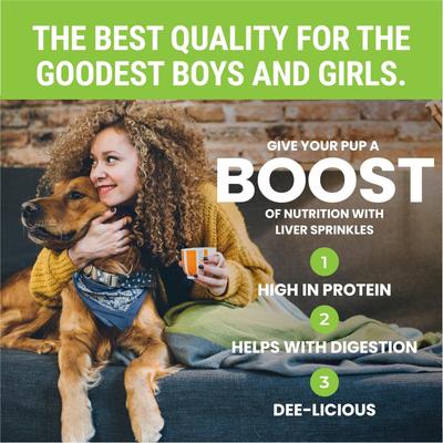 Show full view: Etta Says! Liver Sprinkles Freeze-Dried Dog Treats, 3-oz jar slide 4 of 10