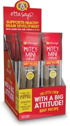 Etta Says! Mitey Mini Chews Beef Recipe Dog Treats, 18 count