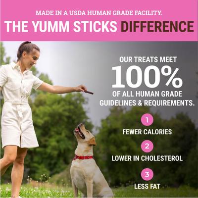 Show full view: Etta Says! Pork Yumm Sticks Human Grade Pork Dog Treats, 1 count slide 4 of 12