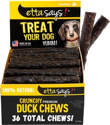 Etta Says! Premium 4" Duck Recipe Crunchy Dog Chews, 36 count