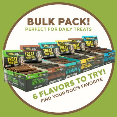 Show full view: Etta Says! Premium 4" Duck Recipe Crunchy Dog Chews, 36 count slide 6 of 11