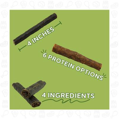 Show full view: Etta Says! Premium 4" Elk Recipe Crunchy Dog Chews, 36 count slide 3 of 11