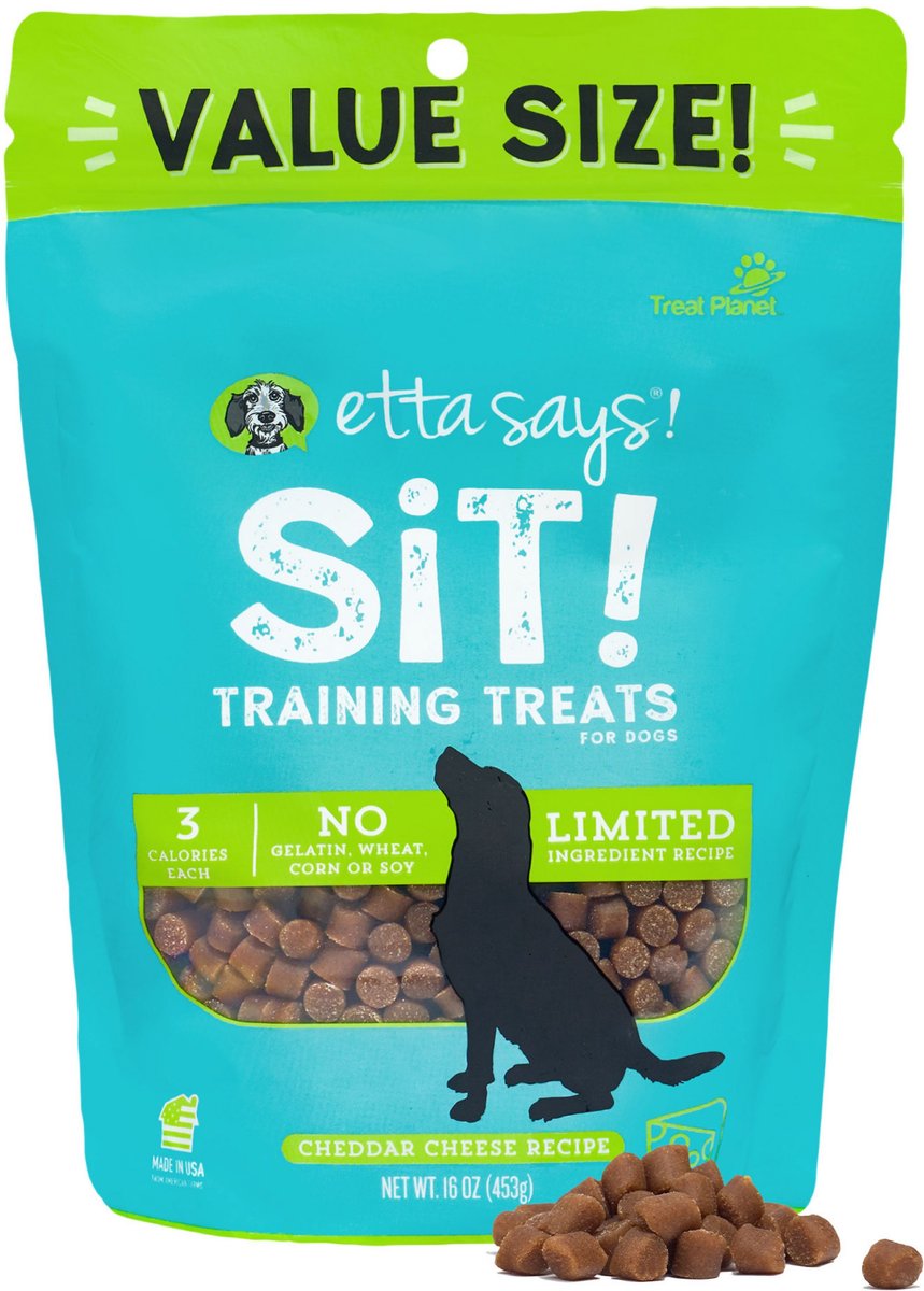 Etta Says! Sit! Training Treats Cheese Recipe Dog Treats