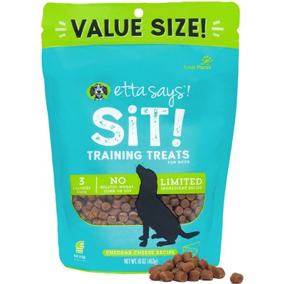 Etta Says! Etta Says! Sit! Training Treats Cheese Recipe Dog Treats, 1-lb bag