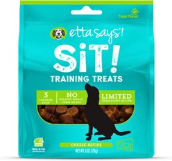 Etta Says! Sit! Training Treats Cheese Recipe Dog Treats, 6-oz bag