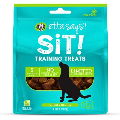 Etta Says! Etta Says! Sit! Training Treats Cheese Recipe Dog Treats, 6-oz bag