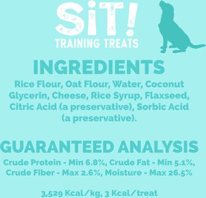 Show full view: Etta Says! Sit! Training Treats Cheese Recipe Dog Treats, 6-oz bag slide 9 of 10