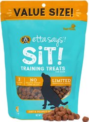 Etta Says! Sit! Training Treats Peanut Butter Recipe Dog Treats, 1-lb bag
