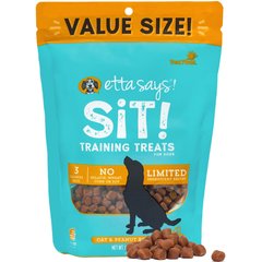 Etta Says! Sit! Training Treats Peanut Butter Recipe Dog Treats, 1-lb bag
