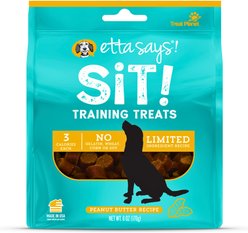 Etta Says! Sit! Training Treats Peanut Butter Recipe Dog Treats, 6-oz bag