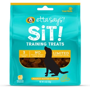 Etta Says! Sit! Training Treats Peanut Butter Recipe Dog Treats, 6-oz bag