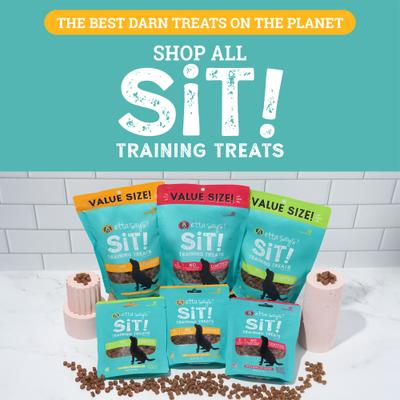 Show full view: Etta Says! Sit! Training Treats Peanut Butter Recipe Dog Treats, 6-oz bag slide 8 of 11
