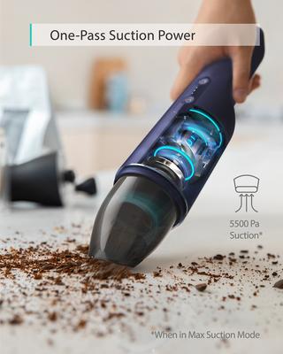 Show full view: Eufy Anker HomeVac H11 Handheld Vacuum, Blue slide 4 of 8