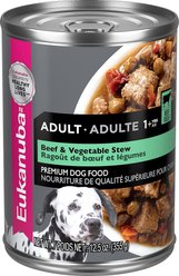 Eukanuba Adult Beef & Vegetable Stew Canned Dog Food, 12.5-oz, case of 12
