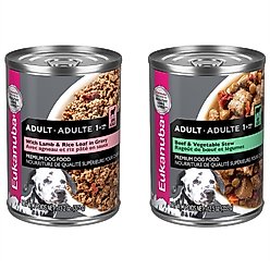 Eukanuba Beef & Vegetable Stew + Lamb & Rice Canned Dog Food