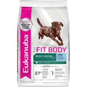 Eukanuba Fit Body Weight Control Large Breed Dry Dog Food, 15-lb bag
