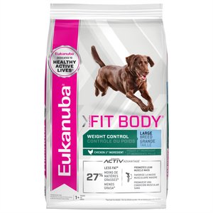 Eukanuba Fit Body Weight Control Large Breed Dry Dog Food, 28-lb bag