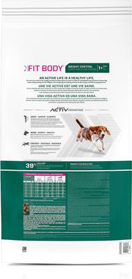 Show full view: Eukanuba Fit Body Weight Control Medium Breed Dry Dog Food, 15-lb bag slide 3 of 12