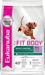 Eukanuba Fit Body Weight Control Small Breed Dry Dog Food, 15-lb bag