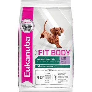 Eukanuba Fit Body Weight Control Small Breed Dry Dog Food, 15-lb bag