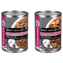 Eukanuba Mixed Grill Chicken & Beef Dinner in Gravy + Lamb & Rice Canned Dog Food