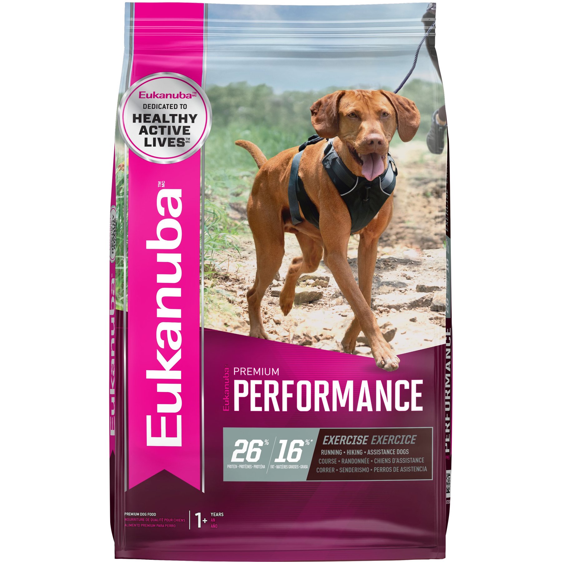 Eukanuba Premium Performance 26/16 EXERCISE Dry Dog Food, 40-lb bag