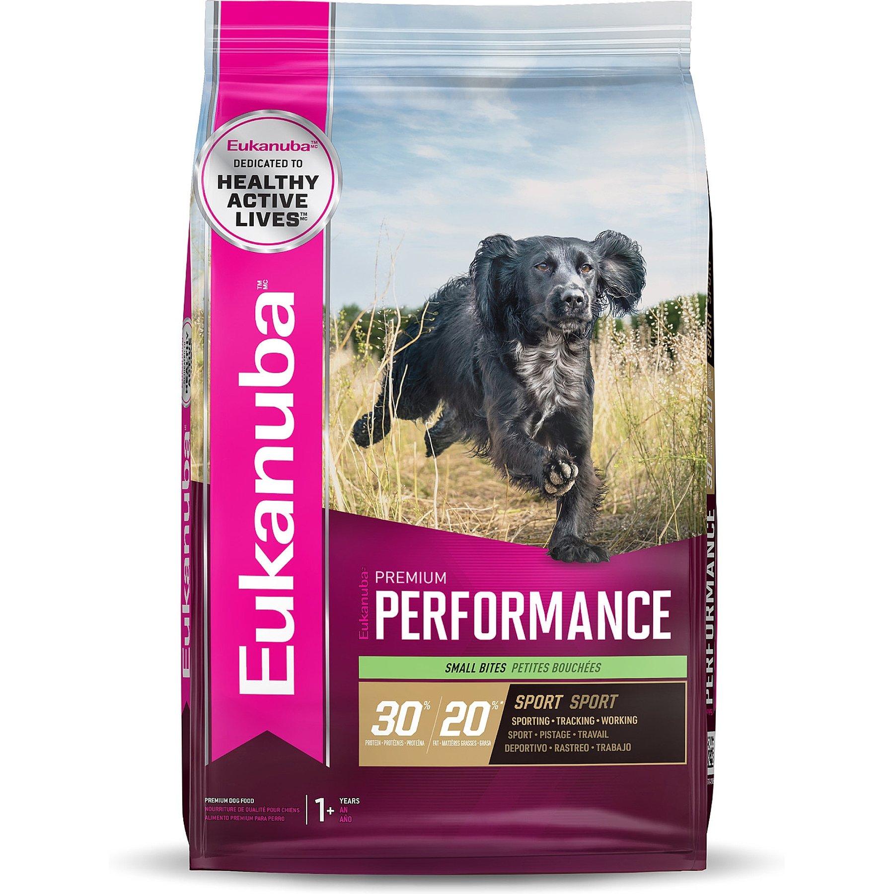 Eukanuba Premium Performance 30/20 Sport Small Bites Adult Dog Food, 28-lb Bag