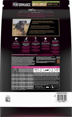 Show full view: Eukanuba Premium Performance 30/20 Sport Small Bites Adult Dog Food, 28-lb Bag slide 3 of 11