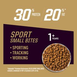 Eukanuba Premium Performance 30/20 Sport Small Bites Adult Dog Food, 3.5-lb Bag slide 2 of 9