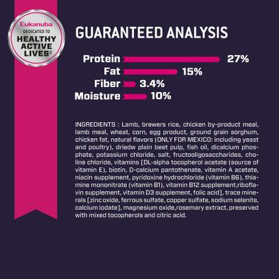 Show full view: Eukanuba Puppy Lamb 1st Ingredient Dry Dog Food, 30-lb bag slide 9 of 12