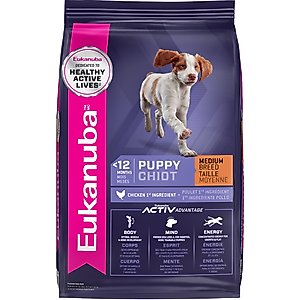 Eukanuba Puppy Medium Breed Dry Dog Food, 4.5-lb bag