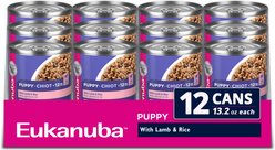 Eukanuba Puppy with Lamb & Rice Canned Dog Food, 13.2-oz, case of 12