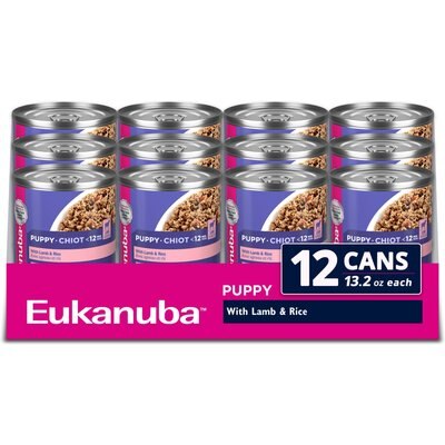 Eukanuba Eukanuba Puppy with Lamb & Rice Canned Dog Food, 13.2-oz, case of 12